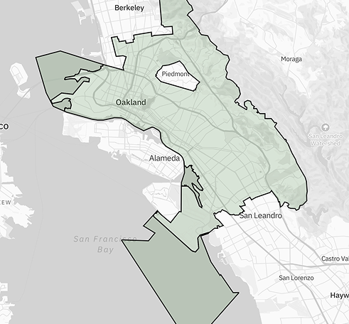 Outline of Oakland